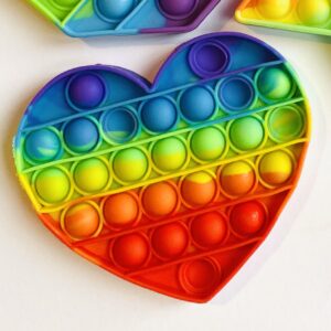 Sensory Fidget Bubble Pop Toy - Heart
