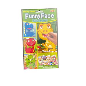 Wacky Dinos Funny Face Stickers