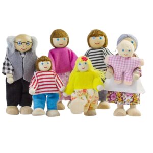 Wooden Doll family