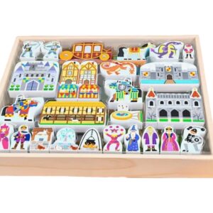 Castle Theme Wooden Building Blocks