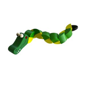 Twisty Wood Crocodile Puzzle Cube