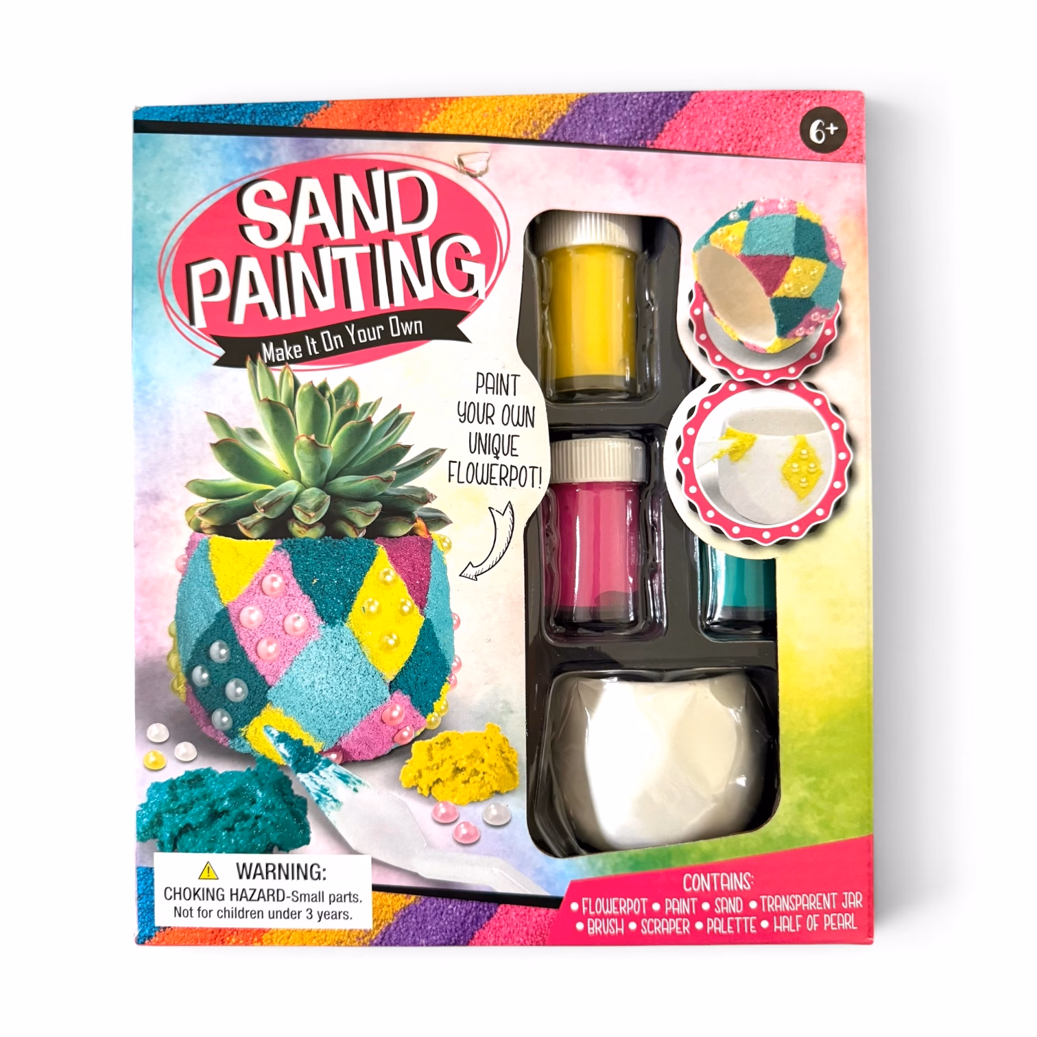 Sand Painting Flowerpot Kit