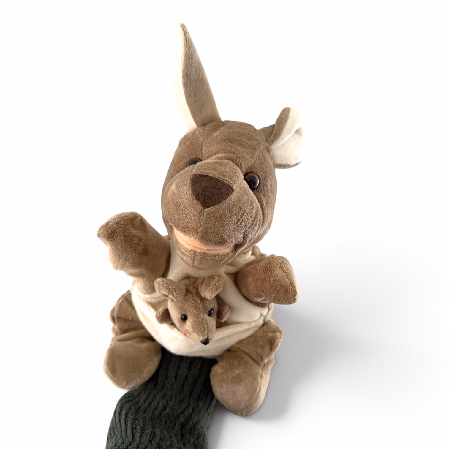 Kangaroo with Joey Hand Puppet